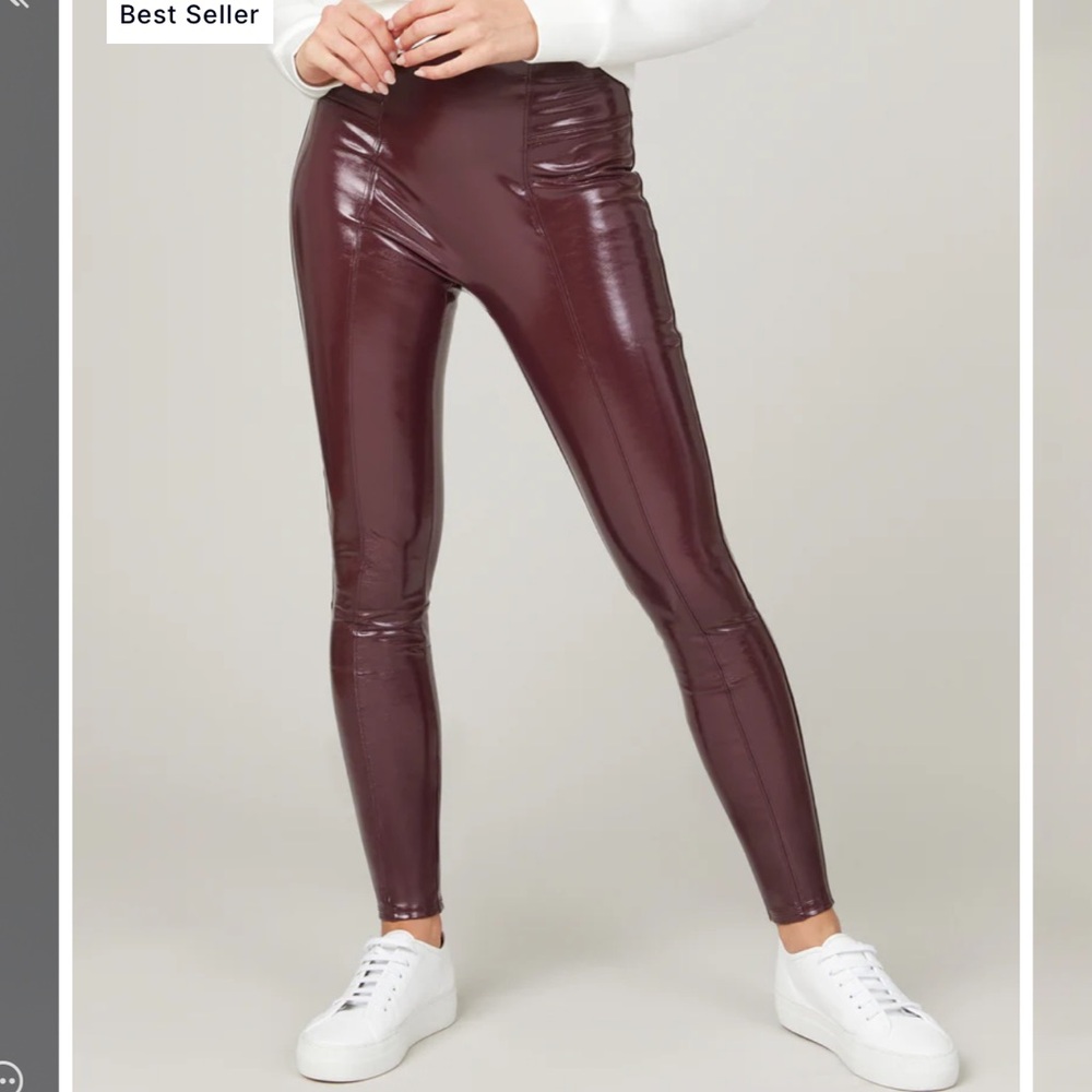 Faux Patent Leather Leggings